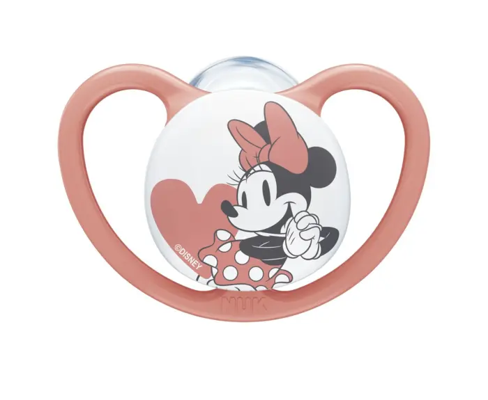 NUK Силиконска цуцла лажалка Space Disney Mickey Mouse, 18–36 месеци, 2 парчиња – слика 5