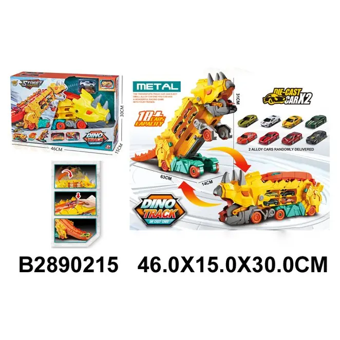 Kamion transportues Dino me pistë dhe makina metalike