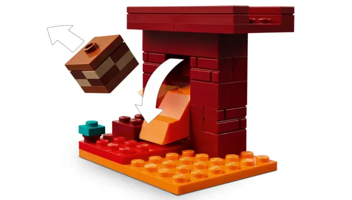 LEGO® Minecraft™ Битка со лавата во Нетхер (21266)