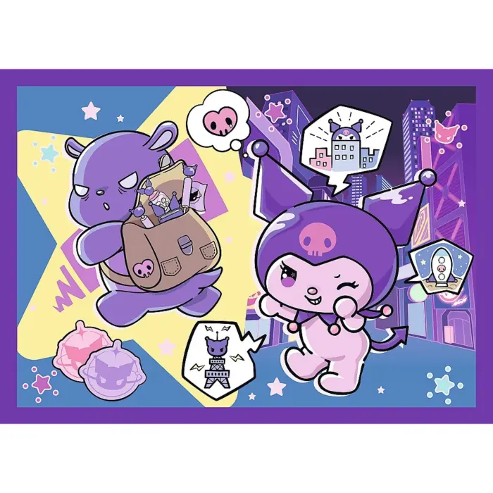 Trefl Puzzle 4 në 1 Kuromi nga Hello Kitty and Friends, 35, 48, 54 dhe 70 pjesë – foto 3