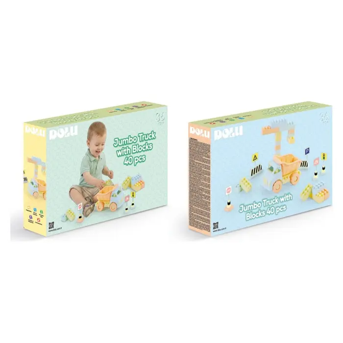 DOLU Jumbo truck with blocks, 40 pieces, 5219