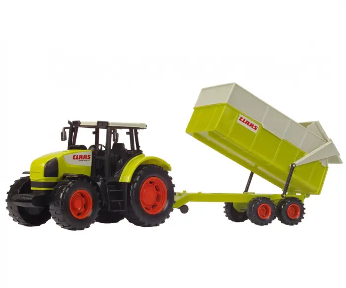 Dickie Toys Трактор CLAAS Ares со приколка кипер, 57 cm – слика 2