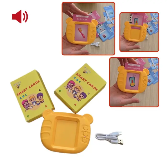 Herbi Smart talking flash cards in English, 112 double-sided cards