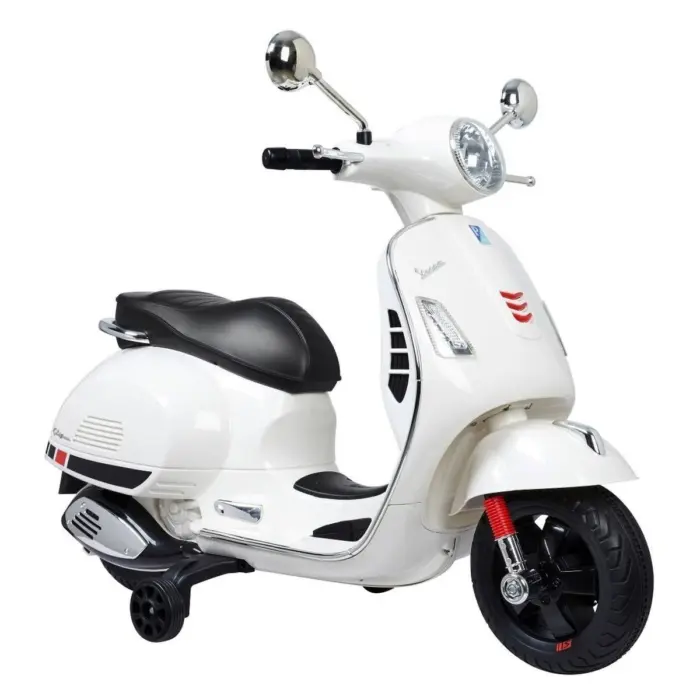 Prince Toys Vespa 801 12 V battery-powered kids' motorcycle, white Prince Toys Vespa 801 12 V battery-powered kids' motorcycle, white