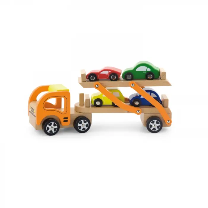Viga Toys – Дрвен транспортер за автомобили (44641)