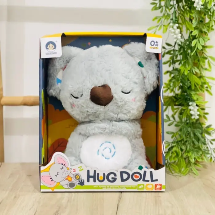 Плишана коала што дише, со смирувачко светло и звуци, Hug Doll – слика 2
