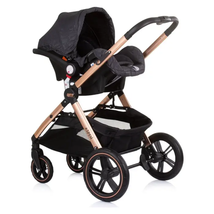 Karrocë kombinuese CHIPOLINO Aspen 2 në 1, deri në 22 kg, abanoz, KKAS02301EB