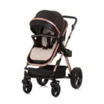 Baby Stroller Havana- Obsidian/Gold