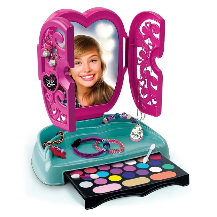 Clementoni Огледало со светла и сет шминки Crazy Chic The Make-up Mirror