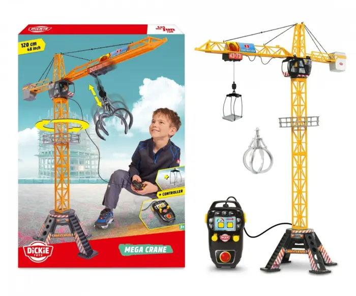 Dickie Toys Mega crane 120 cm with wired remote control – image 2
