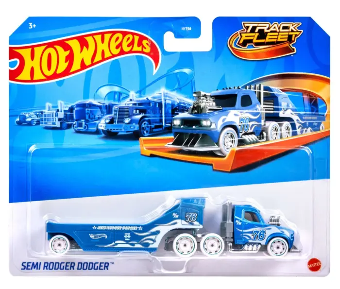 Hot Wheels Track Fleet truck with trailer 1:64, assorted