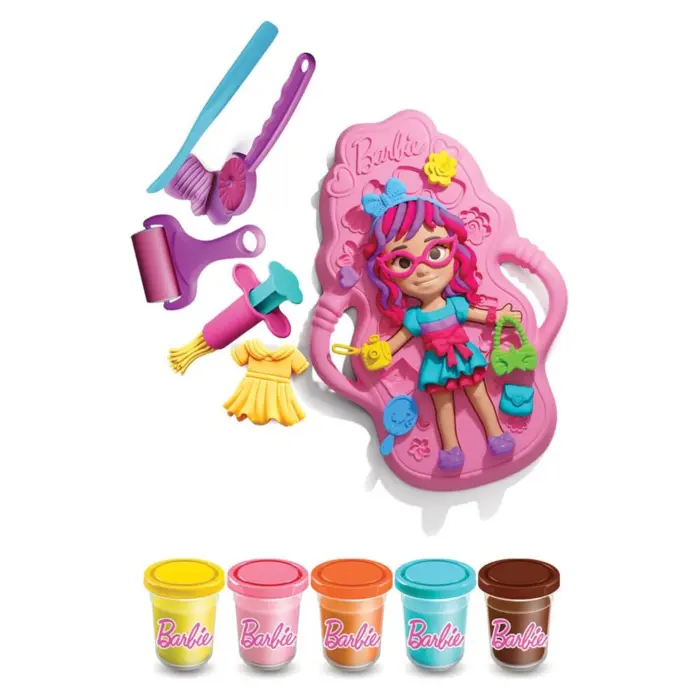 ART CRAFT Сет пластелин Barbie Облечи ја куклата, 280 g, 03927