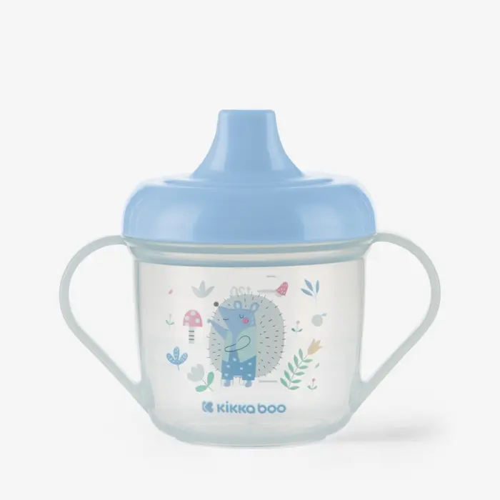 Kikka Boo Чаша со клун и рачки Forest Party за учење пиење, 150 ml, сина