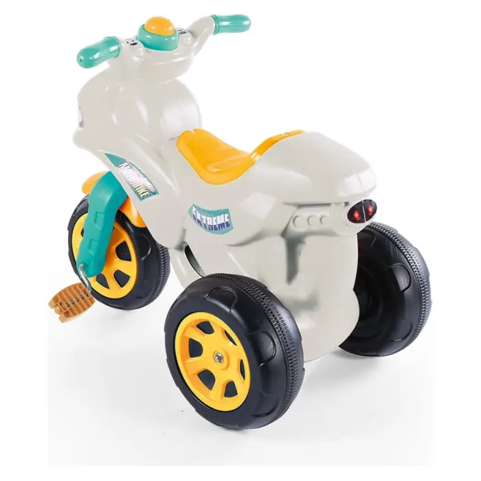 Dolu Motor me pedale Moto-Bike me tri rrota, i bardhë-turkuaz