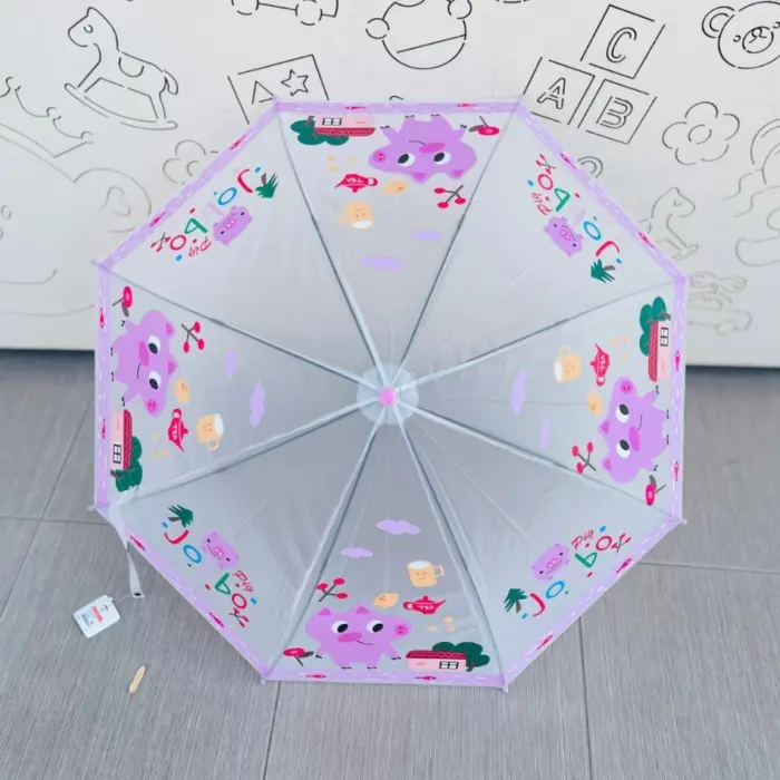 Children's transparent umbrella with cheerful animal motifs, 66 x 84 cm – image 5