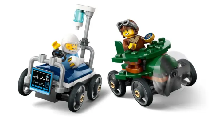 LEGO® City: Paketë garash – Aeroplan dhe ambulancë (60459)
