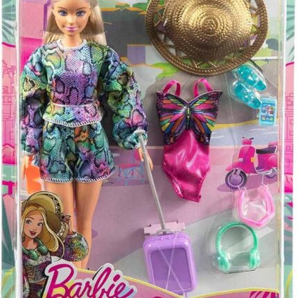 барби патувачки сет со кученце
