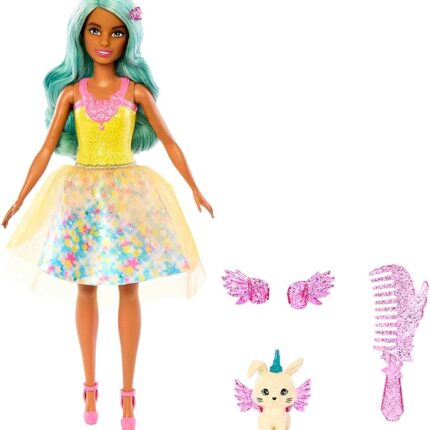 барбика со зелена коса