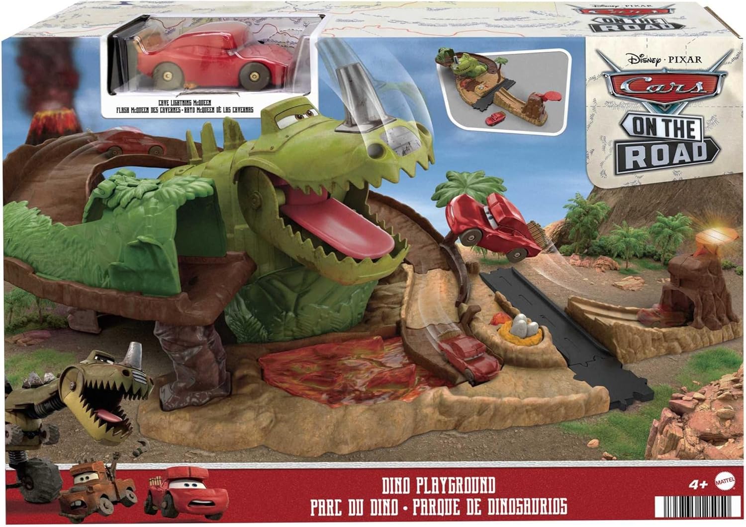 81hycaB3n0L._AC_SL1500_ Cars диносаурус игралиште со стаза и колички за возење