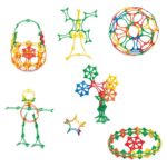 DEDE Butterfly puzzle construction set in a box with handle, 240 pieces, 03146
