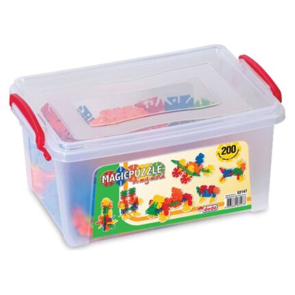 DEDE Magic Puzzle construction set in a box, 200 pieces, 03147