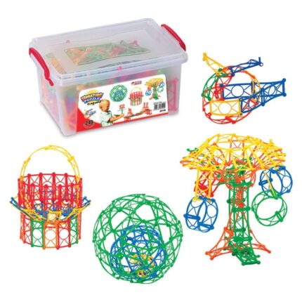 DEDE mini puzzle construction set in a box with handle, 240 pieces, 03149