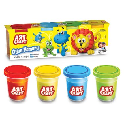 ART CRAFT Play dough 4 tubs, 560 g, 03281