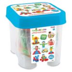 DEDE Cactus Blocks in a bucket, 120 pieces, 03324