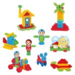 DEDE Cactus Blocks in a bucket, 120 pieces, 03324