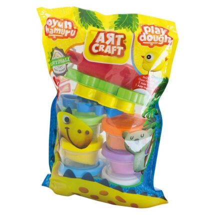 ART CRAFT Сет пластелин во кеса, 6 чашки со калапи, 03350