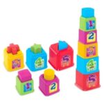 DEDE Сортер квадратна кула Baby, 10 делови, 03464