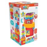 DEDE Happy Towers with cups and sorter, 14 pieces, 03466