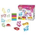 ART CRAFT Сет пластелин Unicorn, 4 чашки, 8 калапи, 200 g, 03551