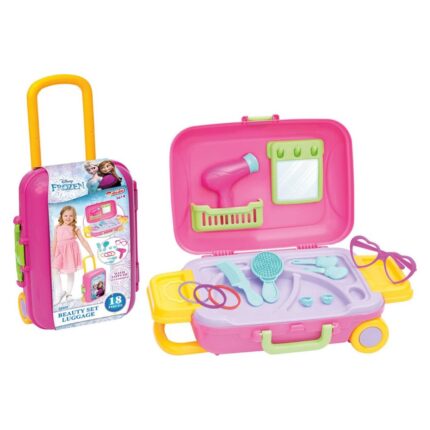 DEDE Frozen beauty set in a wheeled suitcase, 18 pieces, 03601