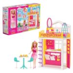 DEDE Linda 2-storey dollhouse, with doll, 03734