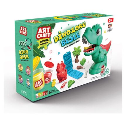 ART CRAFT Feed the Dinosaur play dough set, 280 g, 03814