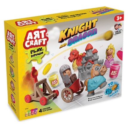 ART CRAFT Сет пластелин Витез и змеј, 280 g, 03848