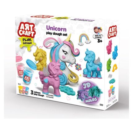 ART CRAFT Set plastelinë Unicorn me kallëpe 3D dhe krahë, 168 g, 03999