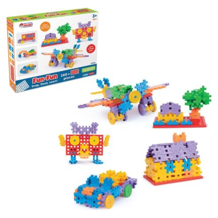 DEDE Fun-Fun Puzzle construction set, 160 pieces, 04041