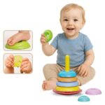Unaza të buta për vendosje DEDE Baby, kullë lëkundëse, 04077