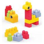 DEDE Baby Bloki soft building blocks in a tube, 28 pieces, 04099