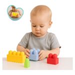 DEDE Baby Bloki soft building blocks in a tube, 28 pieces, 04099