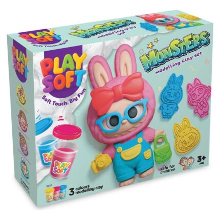 Art Craft Playsoft Monsters play dough, 168 g