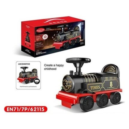 Push ride-on locomotive vehicle with light and sound