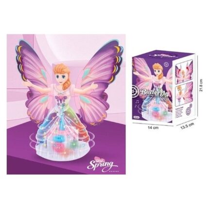 Butterfly doll with light and music
