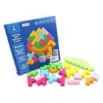 Lojë ekuilibri prej druri tetris