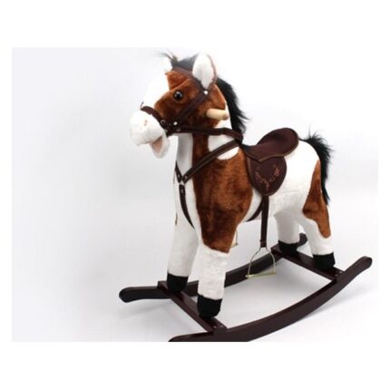 Rocking horse with sound, plush