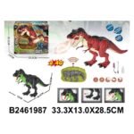 Remote-controlled dinosaur with light, sound and steam