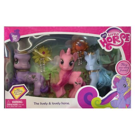Set kuajsh „My Little Horse“ Tre kuaj me krifë dhe aksesorë · Mosha 3+