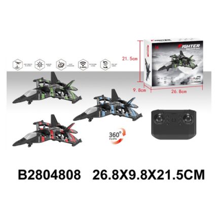 Remote-controlled airplane with battery